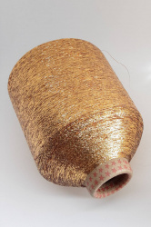 Люрекс, золото скифов, 11000м/100 гр, бобинка 50 грамм - фото